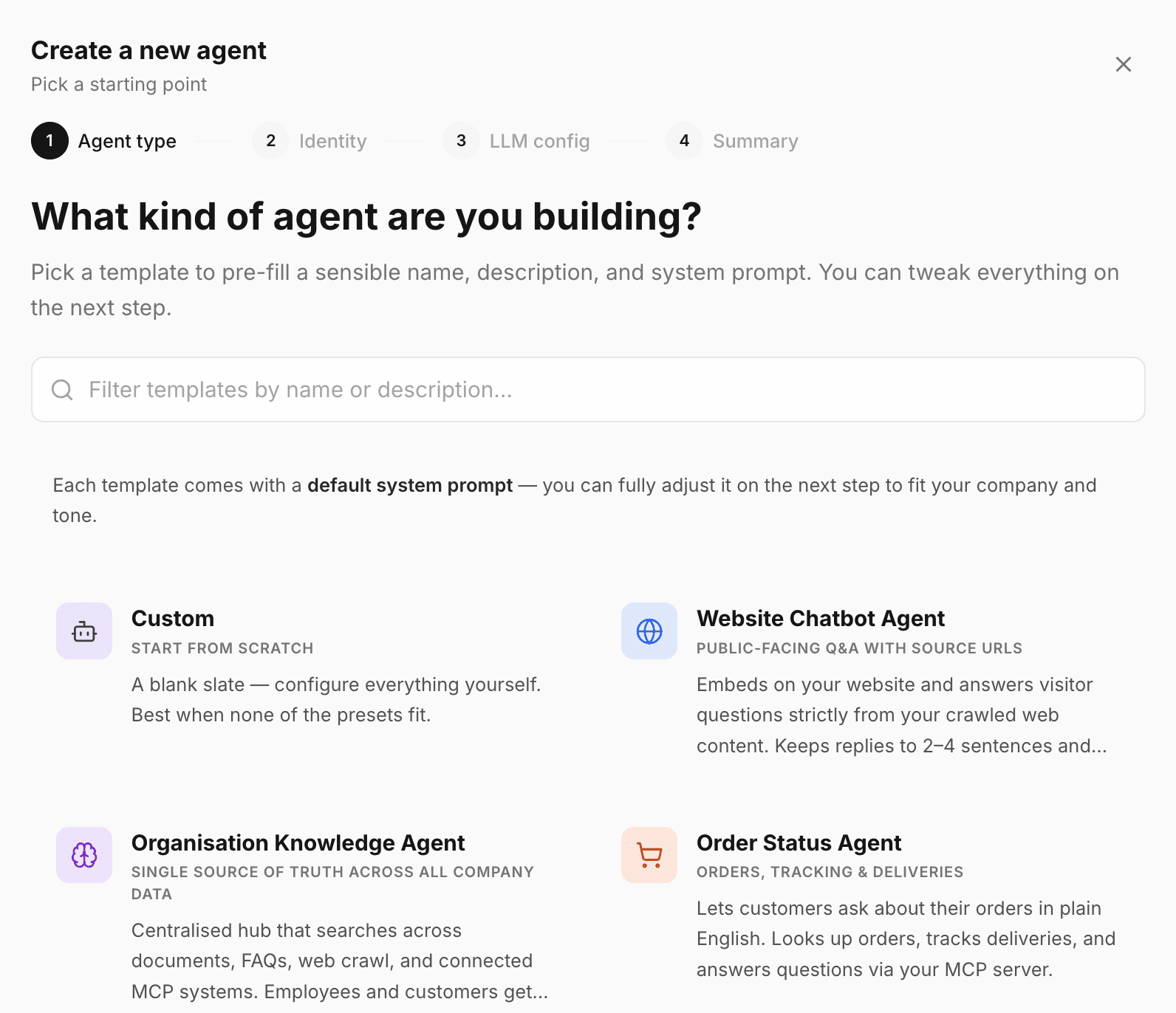 AI Agents dashboard screenshot