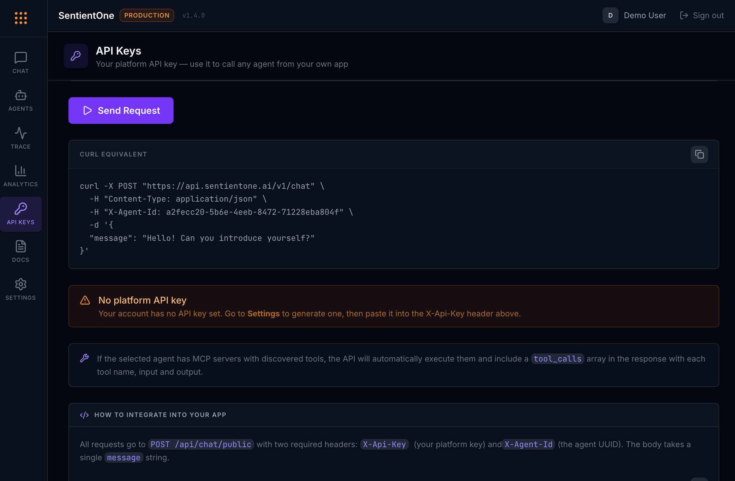 Public API documentation screenshot